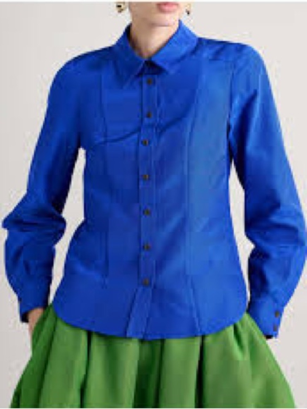 CAROLINA HERRERA
Ultra Marine Button Up Shirt/ NWT